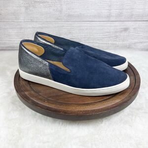 BIRDIES Swift Slip On Sneaker Night Sky Blue Suede Sneakers Shoes Size 9.5